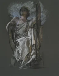 Study for the Figure of The Genius of Pennsylvania