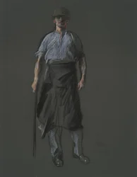 Study for the figure of a Laborer