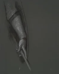 Study of an Arm Holding a Stick and Shield