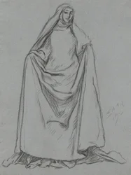 Study of Female Figure (verso: Male Figure)