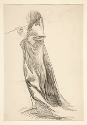 Study of Halberdier, from King Richard III