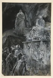 The Banquet, Illustration for Act III, Scene III, The Tempest