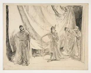 The Re-entrance of the Players, Illustration for Act V, Scene I, A Midsummer Night