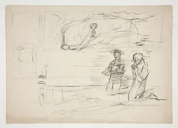 Two Figures Praying: Study