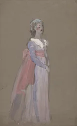 Woman in Empire Dress (costume study for La Tosca)