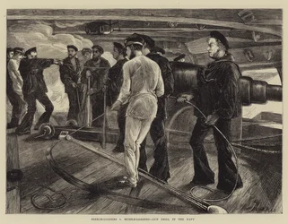 Breech-Loaders vs Muzzle-Loaders, Gun Drill in the Navy