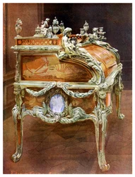 Desk of Louis XV, the Louvre, Paris