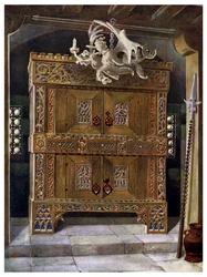 Late Gothic Schrank, 1910