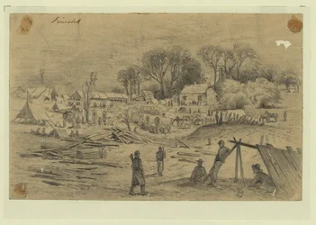Field hospital of the 5th Corps (General Warren) at Spotsylvania Court House, Virginia