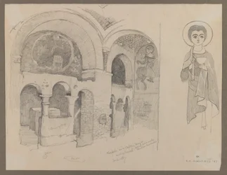 Early Christian (Coptic) Monastery at Esna, 1st March, 1887