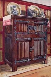 Oak Double Hutch