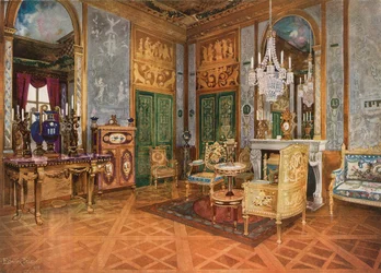 Salon de Musique of Queen Marie Antoinette, Palace of Fontainebleau, France