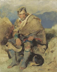A highland shepherd - a sketch, c. early 1820s