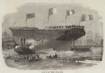 Launch of the Torino, at Blackwall