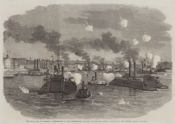 The Civil War in America, Destruction of the Confederate Flotilla off Memphis