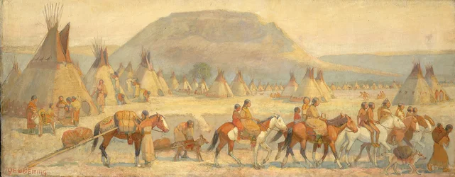 Blackfoot Camp Scene