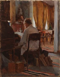 Carl Gustaf Swan at his Work Table
