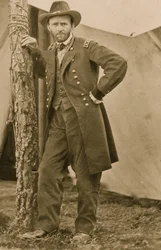 Gen. U.S. Grant at his Cold Harbor, Va., headquarters 1863