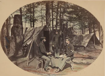 Life in Camp, 6th Corp Headquarters, ca. 1864