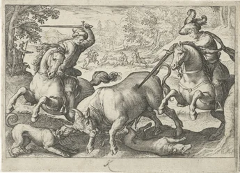 Landscape with Bull Hunt
