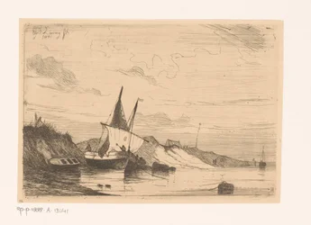 Fishing Boat by the Dunes of Blankenberge