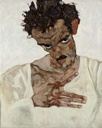 Self-Portrait with Lowered Head