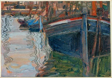 Boats Mirrored in the Water