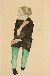 Boy with Green Stockings, 1911