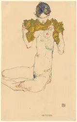 The Virgin [recto]; untitled [head study, verso]