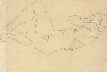 Female Nude with Hands Behind Head, 1914