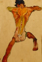 Male Nude Seen from Back