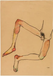 Nude male abdomen
