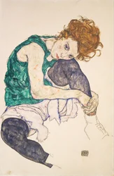 Seated Woman with Legs Drawn Up Adele Herms