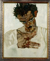 Self-Portrait with Lowered Head