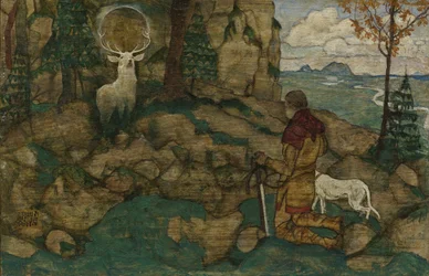 The vision of Saint Hubert, 1916