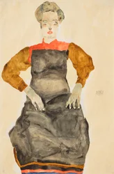 Woman in Black Apron