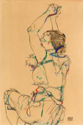 Woman with Raised Arms