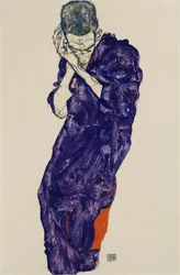 Youth in Purple Cassock with Folded Hands, 1914