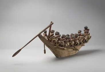 Model funerary boat, from Beni Hasan, probably Middle Kingdom