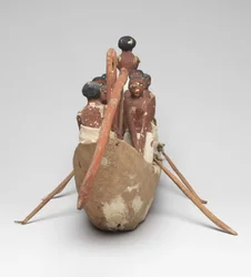 Model Sailing Boat from the Tomb of Khety (Beni Hasan) Middle Kingdom, c.2010 B.C. - 1950 B.C.