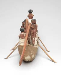 Model Sailing Boat from the Tomb of Khety (Beni Hasan) Middle Kingdom, c.2010 B.C. - 1950 B.C.