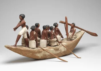 Model Sailing Boat from the Tomb of Khety (Beni Hasan) Middle Kingdom, c.2010 B.C. - 1950 B.C.
