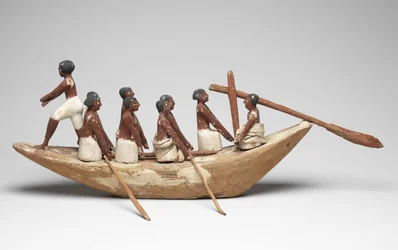 Model Sailing Boat from the Tomb of Khety (Beni Hasan) Middle Kingdom, c.2010 B.C. - 1950 B.C.