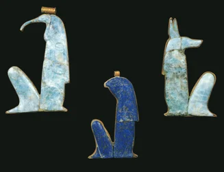 Egypt, Thebes, Luxor, Valley of the Kings, Tomb of Tutankhamon, Treasures of Tutankhamon, Amulets