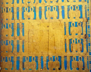 Details of the canopy box, Treasure of Tutankhamun