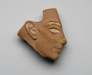 Inlay Profile Head, from Tell el-Amarna, New Kingdom, c.1353-36 BC