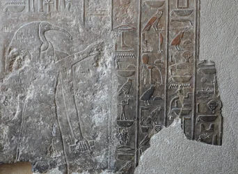 Low relief. Hatshepsut Funerary Temple, Deir el Bahari