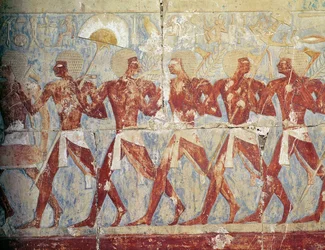 Relief depicting a parade in honour of the goddess Hathor, from the Mortuary Temple of Hatshepsut