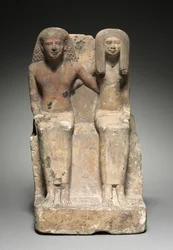 Seated Pair Statue