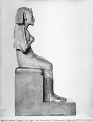 Seated statue of Amenophis IV (Akhenaten), New Kingdom, c.1375-1354 BC